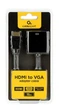 Адаптер Cablexpert HDMI - VGA V 1.4 (M/F), 0.15 м, чорний (A-HDMI-VGA-04) блістер - зображення 3