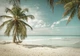 Флизелиновые фотообои природа 3D Океан – Пальма на пляже (13347V)+клей - изображение 2