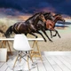 Флизелиновые 3D фотообои детские 254x184 см Три красивых коня (1217V4)+клей - изображение 6
