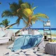 Флизелиновые фотообои в интерьере Море Пляж Природа Лето Пейзаж 254x184 см 3Д Пальмы и тропики (8-005V4)+клей - изображение 5