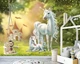 Флизелиновые фотообои в детскую девочке Для детей Сказочная страна единорогов (13862V)+клей - изображение 4