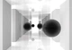 Флизелиновые фотообои 3 д Тоннель и черные шары (13799V)+клей - изображение 2