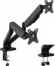 Настольное крепление для двух мониторов OfficePro MA412B с пружиной 17-32" 2-9 кг Black - изображение 1