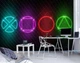 Флизелиновые фотообои для детской комнаты мальчика Подростки Геймеры Игры Неоновый Playstation (14209V)+клей - изображение 1