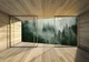 Флизелиновые фотообои природа 254x184 см 3D Терраса Окно Лес в тумане (14240V4)+клей - изображение 2