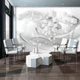 Флизелиновые фотообои с геометрией 254x184 см 3д Белые кубы в пространстве (3116V4)+клей - изображение 5