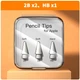 Набор сменных 3-х наконечников VUUV для стилуса Apple Pencil и Airon AirPencil 2B x2, HB x1 Белые - изображение 1