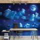 Флизелиновые фотообои 254x184 см Звезды и облака на ночном небе (1731V4)+клей - изображение 1