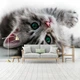 Коты флизелиновые фотообои 3D 416x254 см Сладкий котенок (1183VEXXXL)+клей - изображение 1