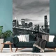 Флизелиновые фотообои город 206x275 см Черно-белый бруклинский мост (011VEA)+клей - изображение 6