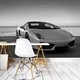 Флизелиновые фотообои 3D Автомобиль Белый Ламборджини (11393V)+клей - изображение 4