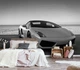 Флизелиновые фотообои 3D Автомобиль Белый Ламборджини (11393V)+клей - изображение 8