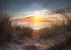 Флизелиновые фотошпалери хмари 3D Морський пейзаж Схід сонця на піщаному пляжі (14022V)+клей - зображення 2