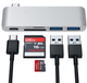 Hub USB Satechi USB Type-C USB 3.0 Passthrough Hub srebrny (ST-TCUPS) - obraz 3