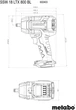 Аккумуляторный безщеточный ударный гайковерт Metabo SSW 18 LTX 800 BL 18 В 2x5.2 Ah Li-Power + Зарядное устройство ASC 55 + metaBOX 145 L (602403650) - изображение 7