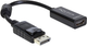 Adapter Delock DisplayPort - HDMI 0.125 m Black (4043619618491) - obraz 1