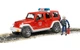 Машинка Bruder Пожарный Джип Jeep Wrangler Unlimited Rubicon с фигуркой 02528 - изображение 2