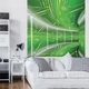 3d флизелиновые фотообои 184x254 см Зеленый коридор Геометрический Туннель (10074V4A)+клей - изображение 1