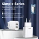 Мережевий зарядний пристрій Remax Simple Series 2xUSB 2.1A White (RP-U35) - зображення 2