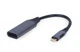 Адаптер Cablexpert DisplayPort - USB Type-C (F/M), 0.15 м, Black (A-USB3C-DPF-01) - зображення 1