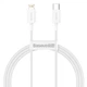 Кабель Baseus Type-C – Lightning PD 20W 1метр Superior White (CATLYS-A02) - изображение 1
