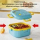 Ланч бокс детский на один уровень 850 мл со столовыми приборами Delicious синиий (LB-127816) - изображение 5