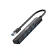 Док-станция XON SmartHub 5 в 1 USB3.0 (4xUSB3.0 + Type-C) Черный (UHAHP055300B 5115) - изображение 2