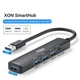 Док-станция XON SmartHub 5 в 1 USB3.0 (4xUSB3.0 + Type-C) Черный (UHAHP055300B 5115) - изображение 6
