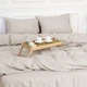 Простынь на резинке MirSon Linen Jasmine 140х190 см Лен (2200008269302) - изображение 4