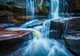 Флизелиновые фотообои природа 254x184 см 3D Водопад Скалы Вода Вид (12631V4)+клей - изображение 2