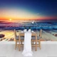 Флизелиновые фотообои 3D Ландшафт Закат на морском пляже (12623V)+клей - изображение 9
