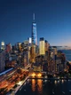 Фотообои 3D флизелиновые 184x254 см Огни большого города (12111V4A)+клей - изображение 2