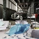 Флизелиновые 3D фото обои с городом 254x184 см Автомобиль в зале (11895V4)+клей - изображение 1