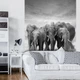 Флизелиновые фотообои природа 206x275 см Слоны (11578VEA)+клей - изображение 7