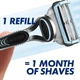 Сменные картриджи для бритья (лезвия кассеты) мужские Gillette Skinguard Sensitive 4 шт - изображение 3