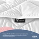 Одеяло IDEIA всесезонное Полуторное 155х210 см Nordic Comfort Антиаллергенное волокно Белое (4820227285730) - изображение 9
