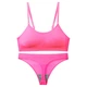 Комплект нижнего белья топ бюстгальтер трусики Honey Fashion Accessories One Size S/М ярко-розовый (2-184) - изображение 4