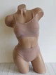 Комплект нижнего белья топ бюстгальтер трусики Honey Fashion Accessories One Size S/М пудровый (2-187) - изображение 3