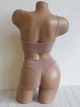 Комплект нижнего белья топ бюстгальтер трусики Honey Fashion Accessories One Size S/М пудровый (2-187) - изображение 4