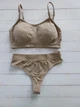 Комплект нижнего белья топ бюстгальтер трусики Honey Fashion Accessories One Size S/М хаки (2-187) - изображение 8