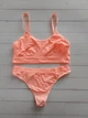 Комплект нижнего белья топ бюстгальтер трусики Honey Fashion Accessories One Size S/М персиковый (2-184) - изображение 9
