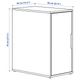 Шкаф ИКЕА АЛЕКС белая морилка, 36x70 см 505.637.90 - изображение 6
