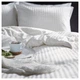 Комплект постельного белья Ikea NATTJASMIN 150х200 см белый 003.371.77 - изображение 3