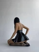 Кожаное сексуальное платье для женщин с чулками 8013 Simply Sexy черная М - изображение 8