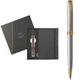 Набір Parker SONNET Stainless Steel GT BP кулькова ручка + блокнот Parker 84 132b24 - зображення 1