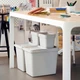 Контейнер с крышкой IKEA ХОЛЛБАР светло-серый, 22 л 204.202.03 - изображение 5