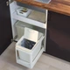 Контейнер с крышкой IKEA ХОЛЛБАР светло-серый, 22 л 204.202.03 - изображение 13