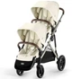 Універсальний візок для двійні 2 в 1 Cybex Gazelle S 2.0 TPE Seashell Beige - зображення 2