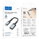 Переходник Hoco UA24 Type-C to USB 3.0 ( на OTG, для планшетов и смартфонов, TPE) - Серый - изображение 6
