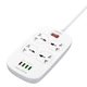Удлинитель сетевой Ldnio SC4407 2 метра 4 USB 4 Sockets с поддержкой быстрой зарядки - изображение 1